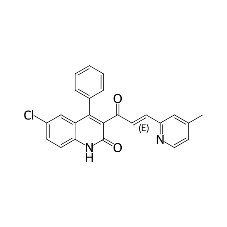 Structure of 1997370-99-6 | (E)-6-chloro-3-(3-(4-methylpyridin-2-yl)acryloyl)-4-phenylquinolin-2(1H)-one