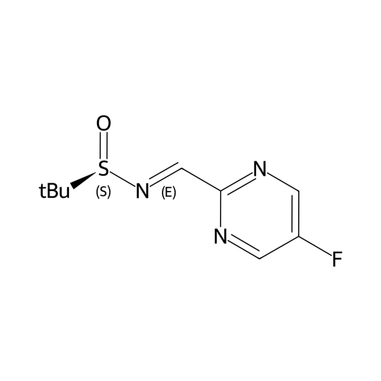 Structure of 935667-51-9 | (R,E)-N-((5-fluoropyrimidin-2-yl)methylene)-2-methylpropane-2-sulfinamide