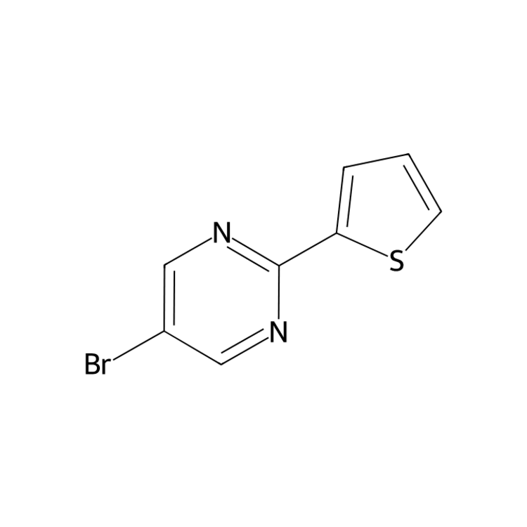 Structure of 1353853-77-6 | 5-bromo-2-(thiophen-2-yl)pyrimidine