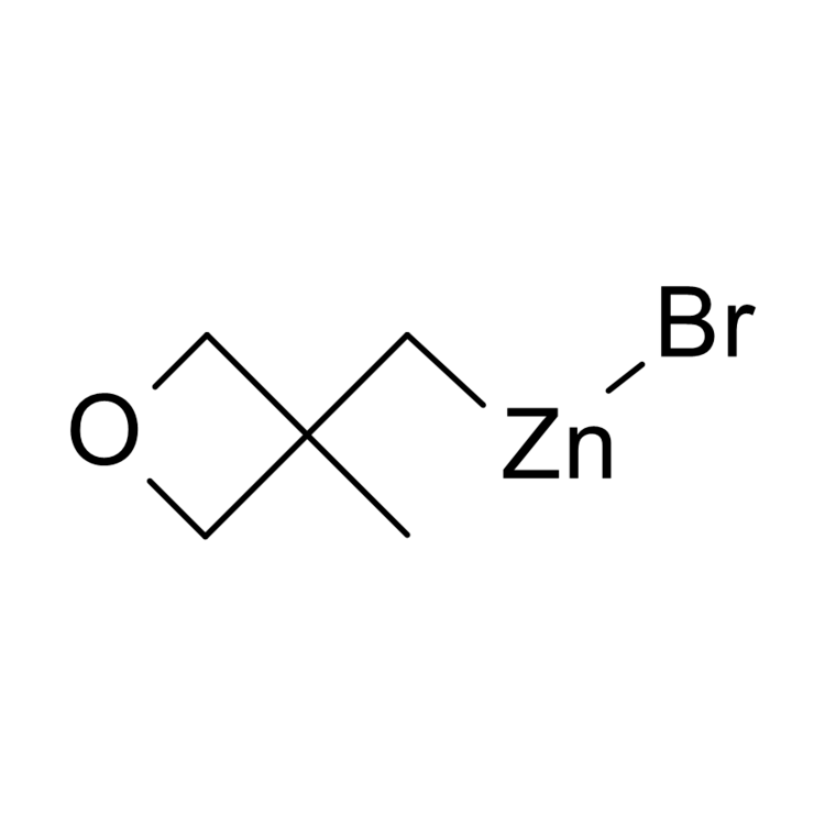 Structure of 2921654-69-3 | [(3-Methyloxetan-3-yl)methyl]zinc bromide, 0.50 M in THF