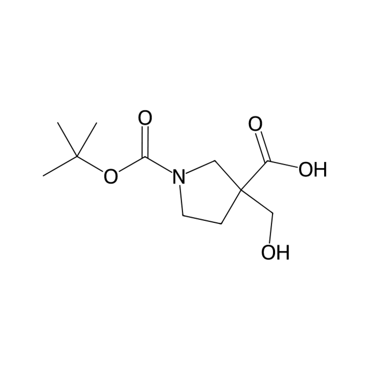 1-tert-butoxycarbonyl-3-(hydroxymethyl)pyrrolidine-3-carboxylic acid