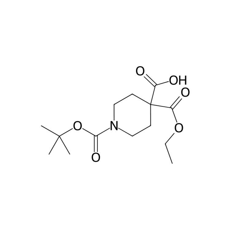 1-tert-butoxycarbonyl-4-ethoxycarbonyl-piperidine-4-carboxylic acid