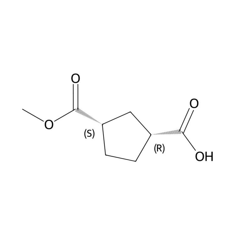 (1R,3S)-3-(methoxycarbonyl)cyclopentane-1-carboxylic acid