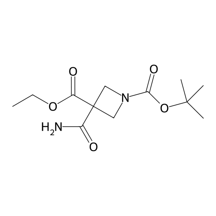 1-tert-butyl 3-ethyl 3-carbamoylazetidine-1,3-dicarboxylate