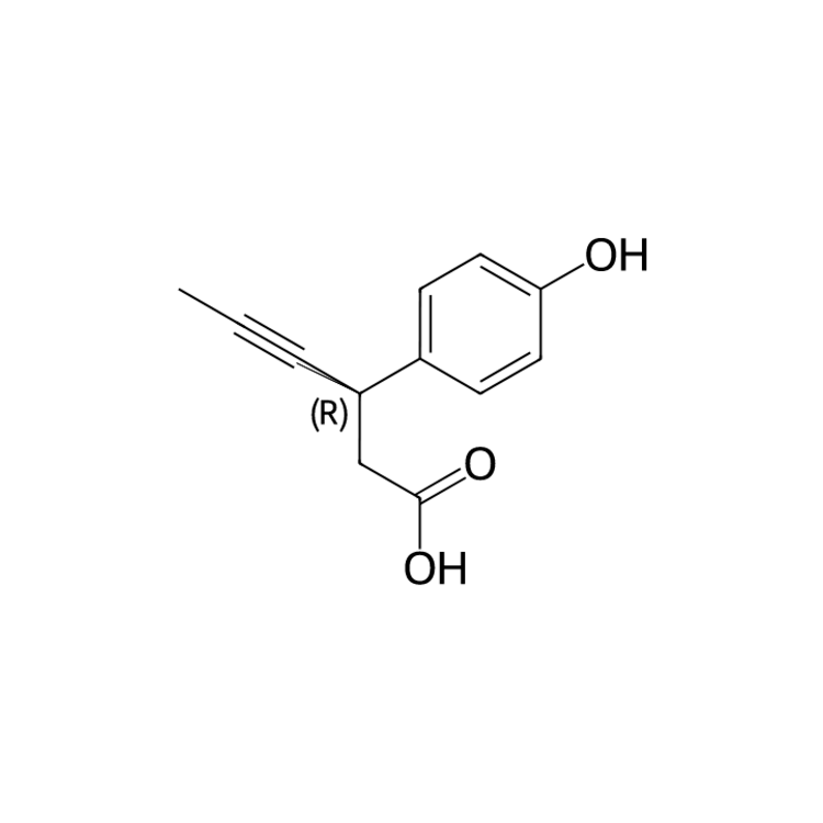 (3R)-3-(4-hydroxyphenyl)hex-4-ynoic acid - [H81447]