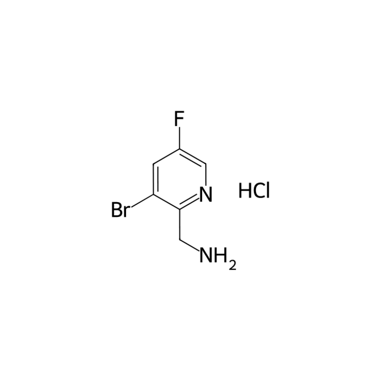 (3-bromo-5-fluoro-2-pyridyl)methanamine;hydrochloride