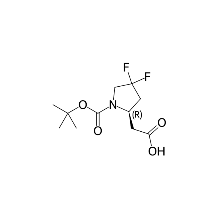 2-[(2R)-1-tert-butoxycarbonyl-4,4-difluoro-pyrrolidin-2-yl]acetic acid