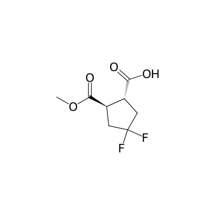 trans-4,4-difluoro-2-(methoxycarbonyl)cyclopentane-1-carboxylic acid