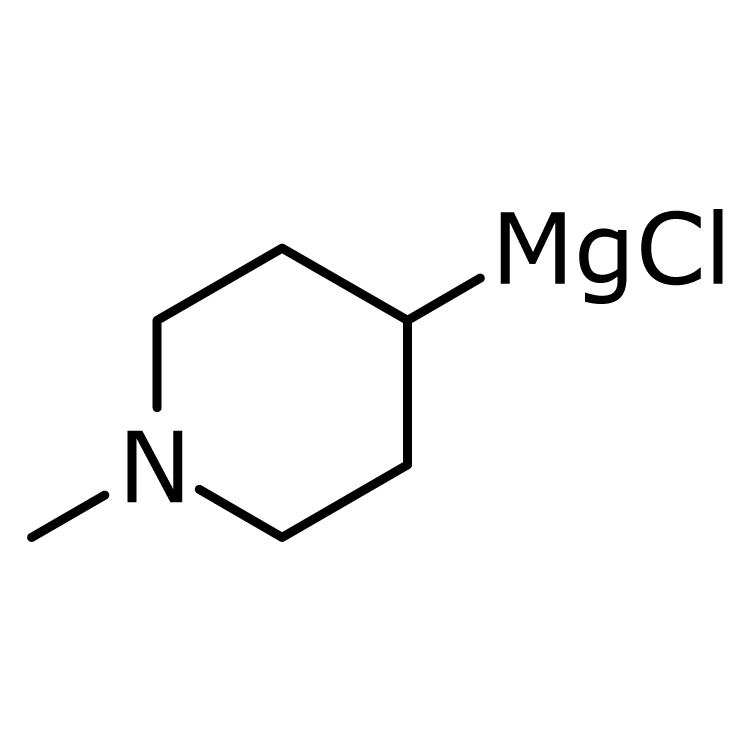 Structure of 63463-36-5 | 1-Methylpiperdin-4-ylmagnesium chloride, 0.5M THF