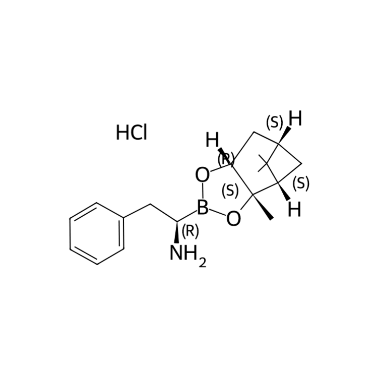 (1R)-2-phenyl-1-[(1S,2S,6R,8S)-2,9,9-trimethyl-3,5-dioxa-4-boratricyclo[6.1.1.0²,⁶]decan-4-yl]ethan-1-amine hydrochloride