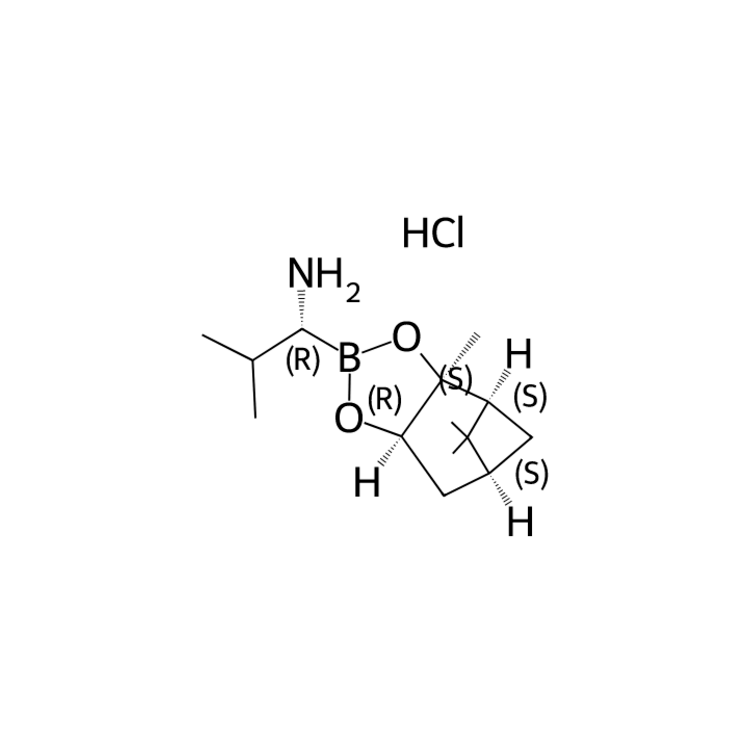 (1R)-2-methyl-1-[(1S,2S,6R,8S)-2,9,9-trimethyl-3,5-dioxa-4-boratricyclo[6.1.1.0²,⁶]decan-4-yl]propan-1-amine hydrochloride