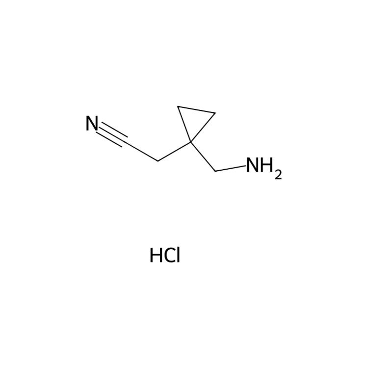 2-[1-(aminomethyl)cyclopropyl]acetonitrile;hydrochloride