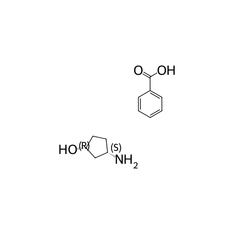 (1R,3S)-3-aminocyclopentanol;benzoic acid