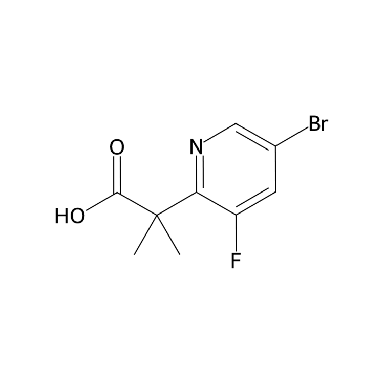 2-(5-bromo-3-fluoro-2-pyridyl)-2-methyl-propanoic acid