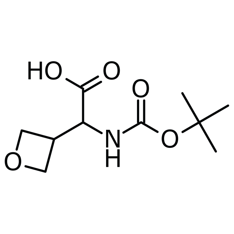 Structure of 1408074-43-0 | 2-(Boc-amino)-2-(oxetan-3-yl)acetic acid