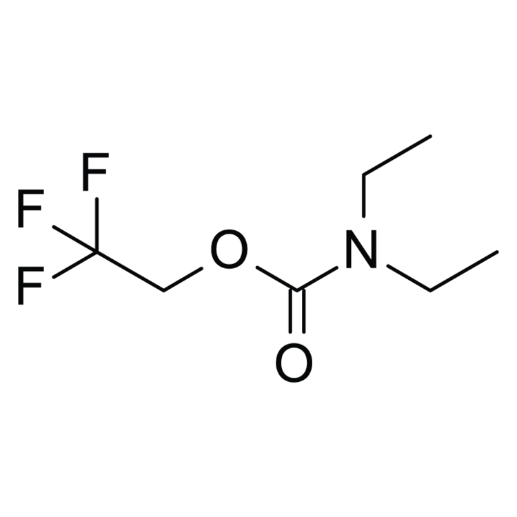 Structure of 326-94-3 | 2,2,2-Trifluoroethyl N,N-diethylcarbamate
