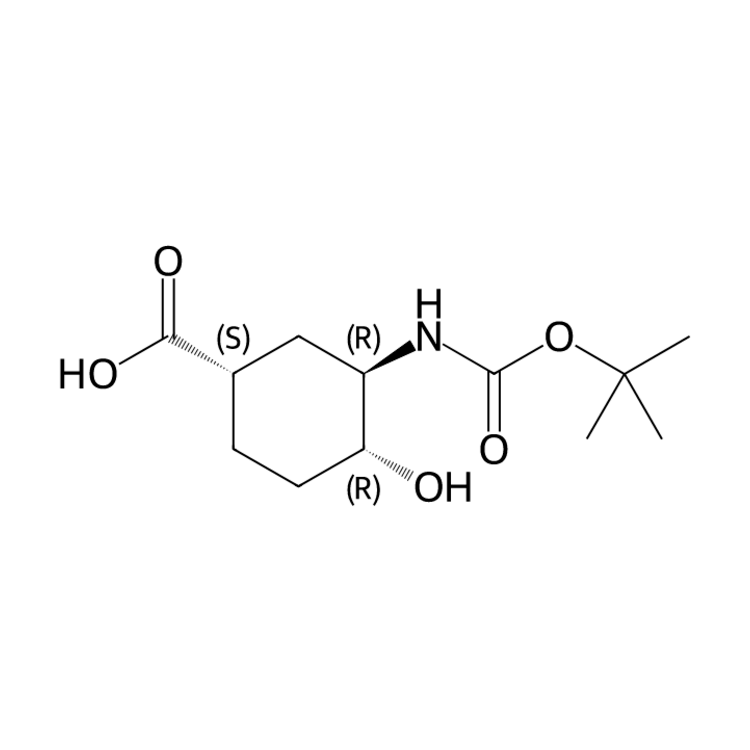 (1S,3R,4R)-3-(tert-butoxycarbonylamino)-4-hydroxy-cyclohexanecarboxylic acid