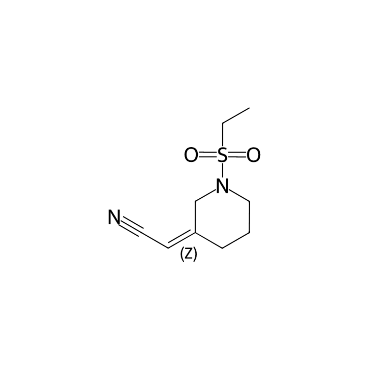 2-[(3Z)-1-(ethanesulfonyl)piperidin-3-ylidene]acetonitrile