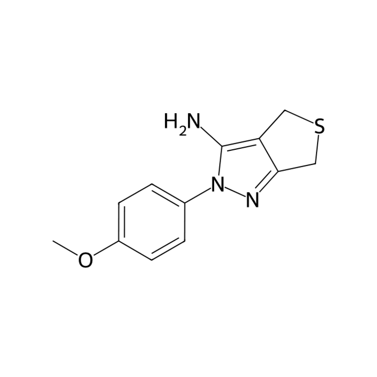2-(4-methoxyphenyl)-4,6-dihydrothieno[3,4-c]pyrazol-3-amine