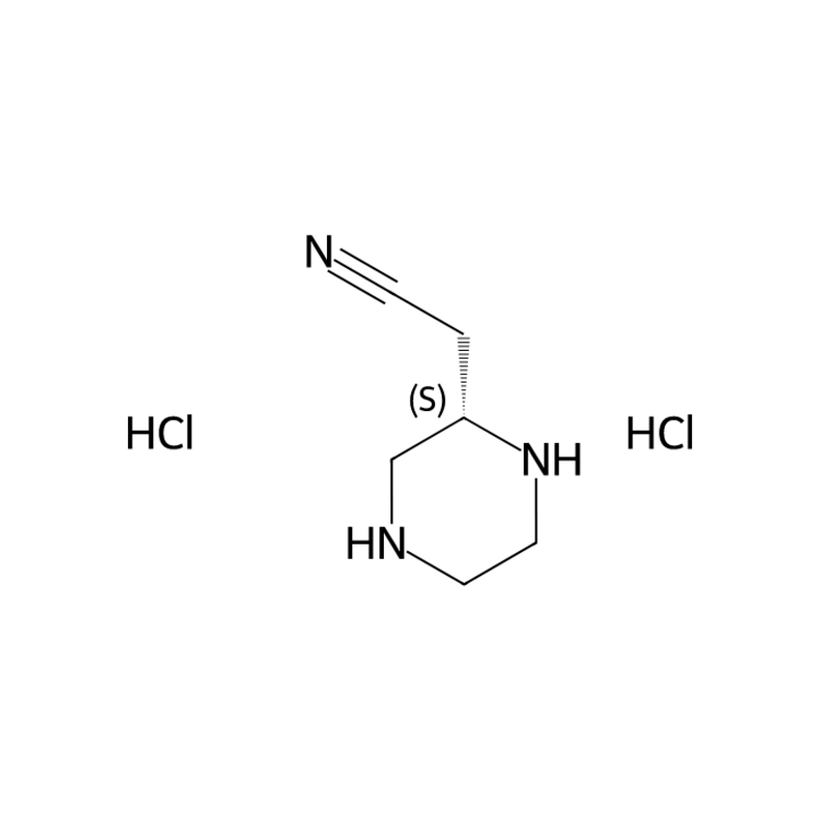 2-[(2S)-piperazin-2-yl]acetonitrile dihydrochloride