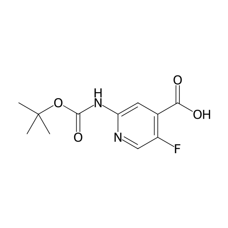 2-(tert-butoxycarbonylamino)-5-fluoro-pyridine-4-carboxylic acid