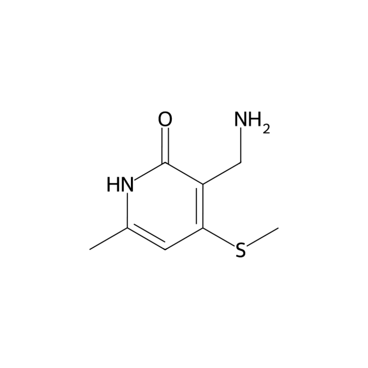 3-(aminomethyl)-6-methyl-4-methylsulfanyl-1H-pyridin-2-one