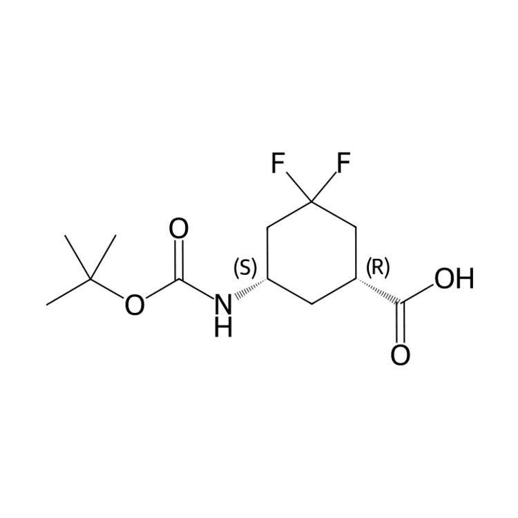 (1R,5S)-5-(tert-butoxycarbonylamino)-3,3-difluoro-cyclohexanecarboxylic acid