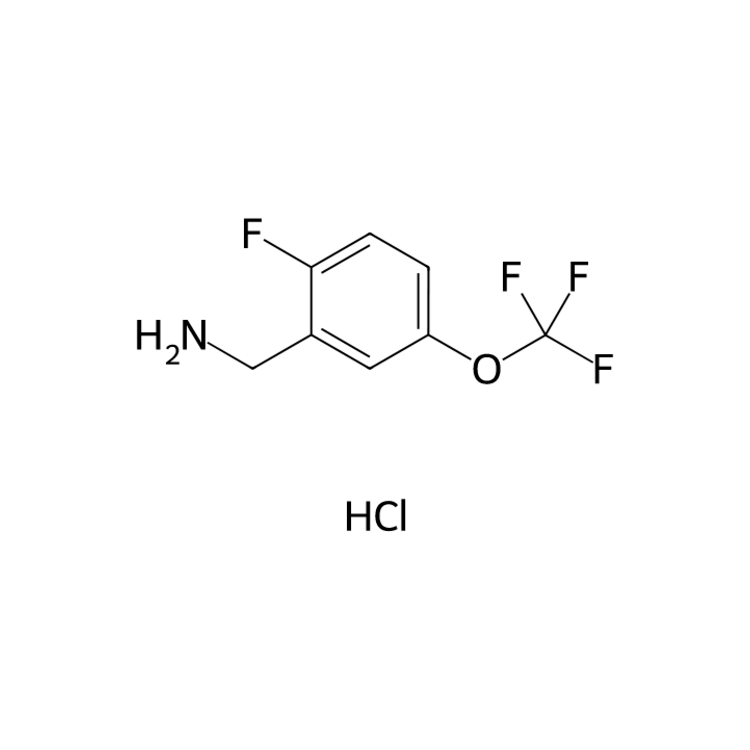 [2-fluoro-5-(trifluoromethoxy)phenyl]methanamine;hydrochloride
