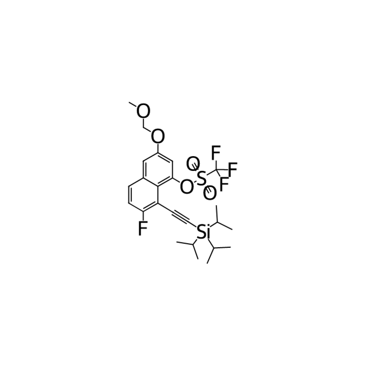 [7-fluoro-3-(methoxymethoxy)-8-(2-triisopropylsilylethynyl)-1-naphthyl] trifluoromethanesulfonate