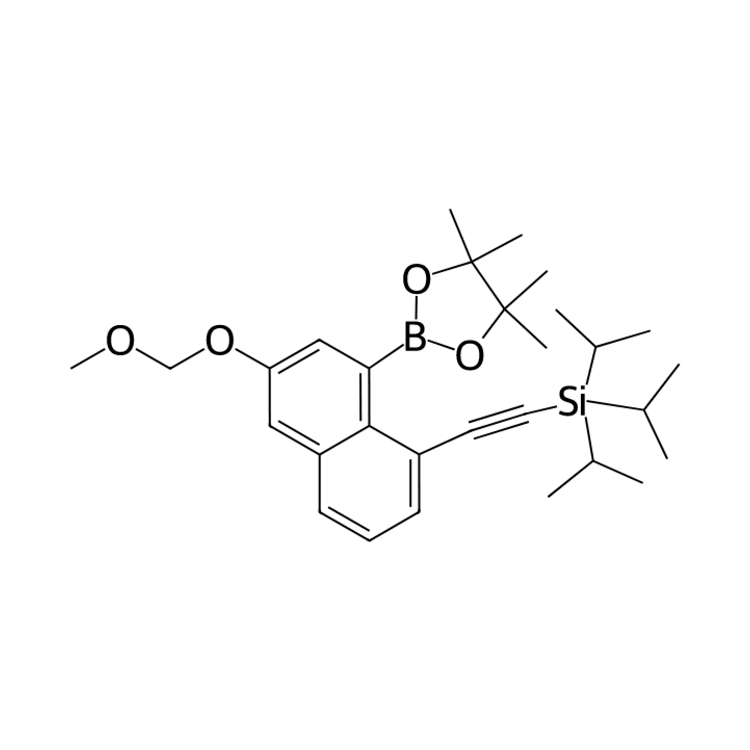 triisopropyl-[2-[6-(methoxymethoxy)-8-(4,4,5,5-tetramethyl-1,3,2-dioxaborolan-2-yl)-1-naphthyl]ethynyl]silane