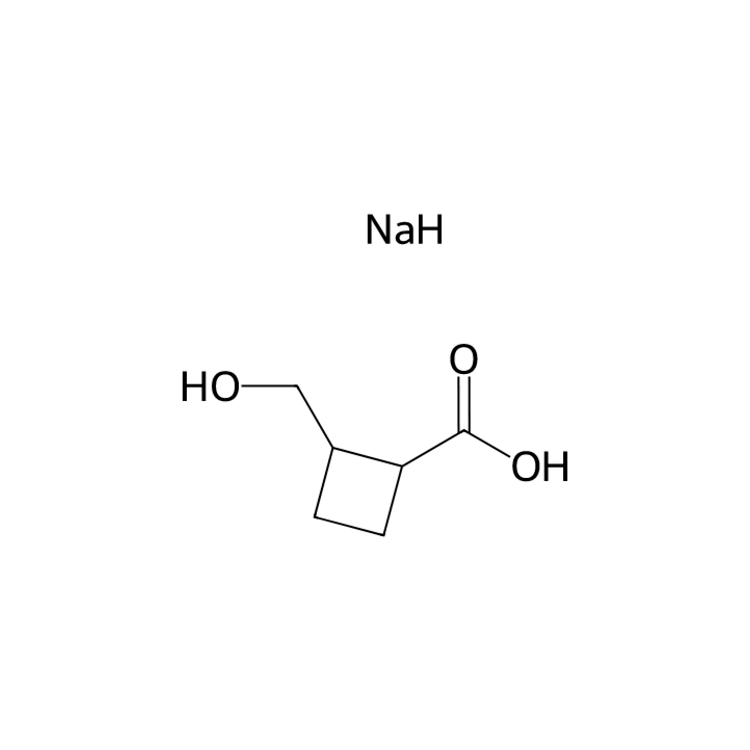 2-(hydroxymethyl)cyclobutanecarboxylic acid;sodium salt