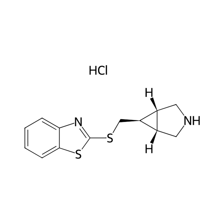 2-[[rel-(1R,5S,6r)-3-azabicyclo[3.1.0]hexan-6-yl]methylsulfanyl]-1,3-benzothiazole;hydrochloride