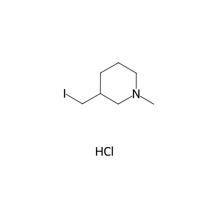 3-(iodomethyl)-1-methyl-piperidine;hydrochloride