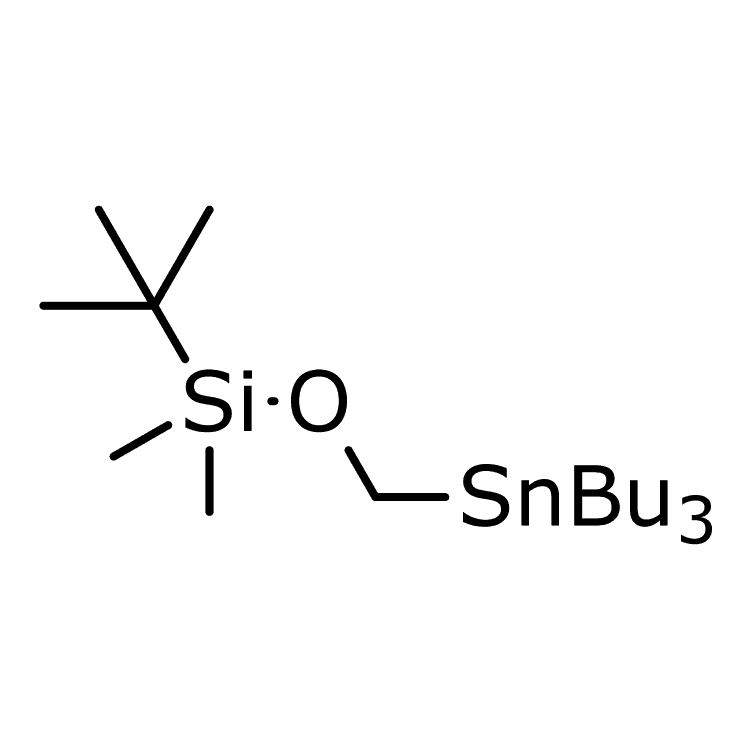 Structure of 123061-64-3 | Tert-butyl-dimethyl-(tributylstannylmethoxy)silane