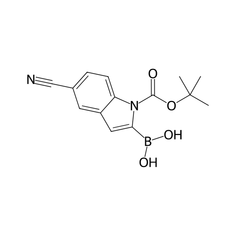 (1-(tert-butoxycarbonyl)-5-cyano-1H-indol-2-yl)boronic acid - [B86798]