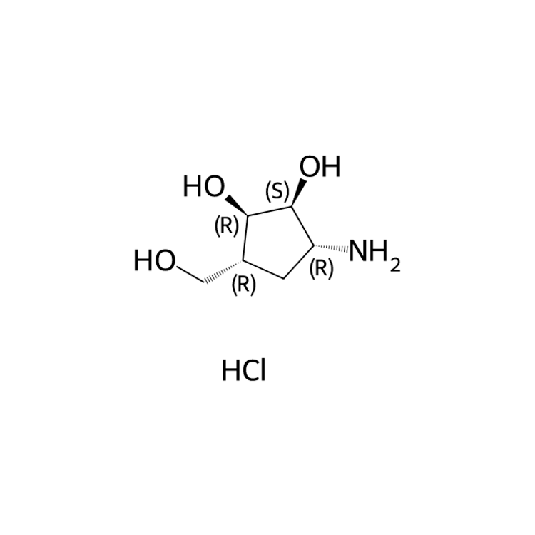 (1R,2S,3R,5R)-3-amino-5-(hydroxymethyl)cyclopentane-1,2-diol hydrochloride