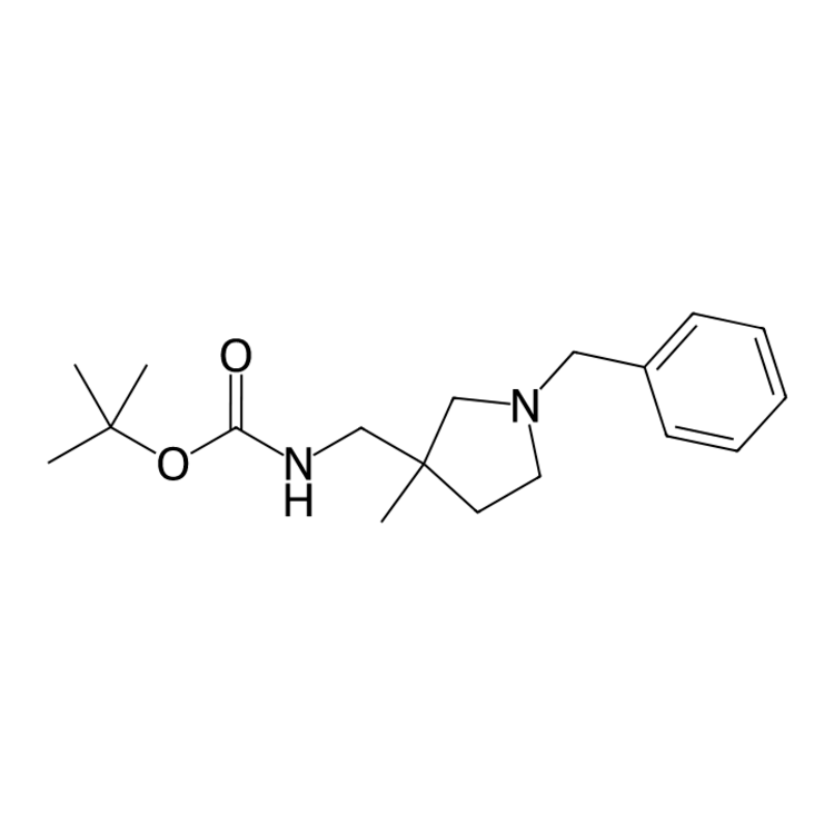 tert-butyl N-[(1-benzyl-3-methyl-pyrrolidin-3-yl)methyl]carbamate