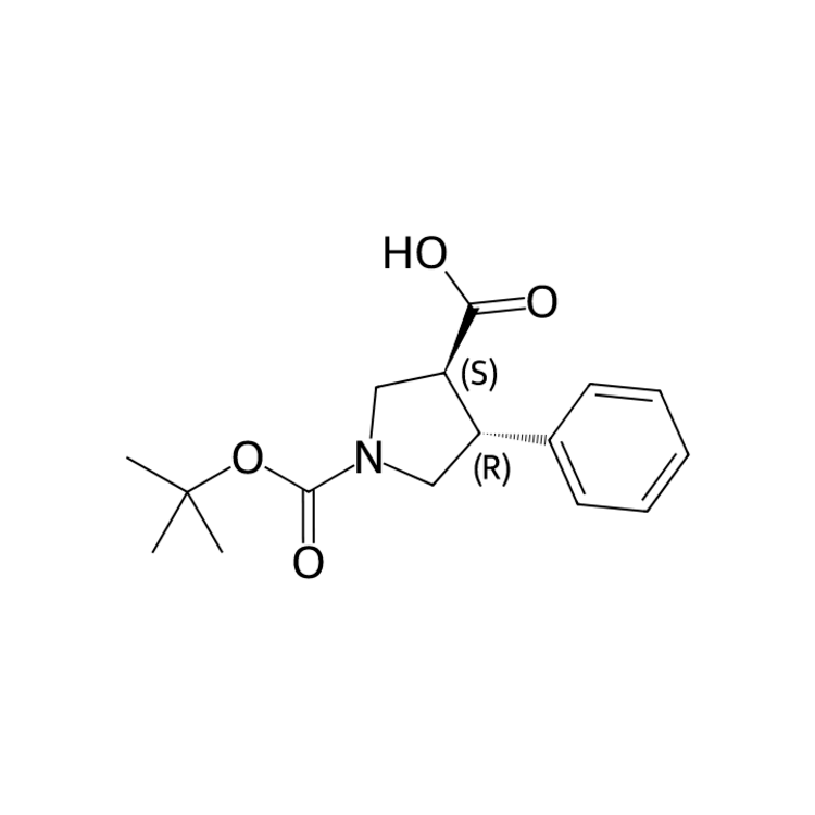 (3S,4R)-1-tert-butoxycarbonyl-4-phenyl-pyrrolidine-3-carboxylic acid