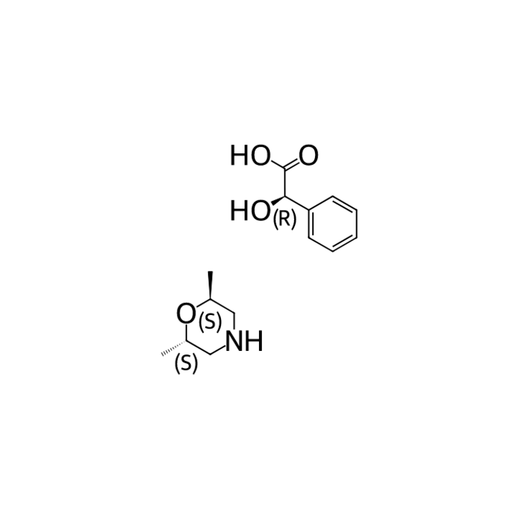 (2S,6S)-2,6-dimethylmorpholine;(2R)-2-hydroxy-2-phenyl-acetic acid