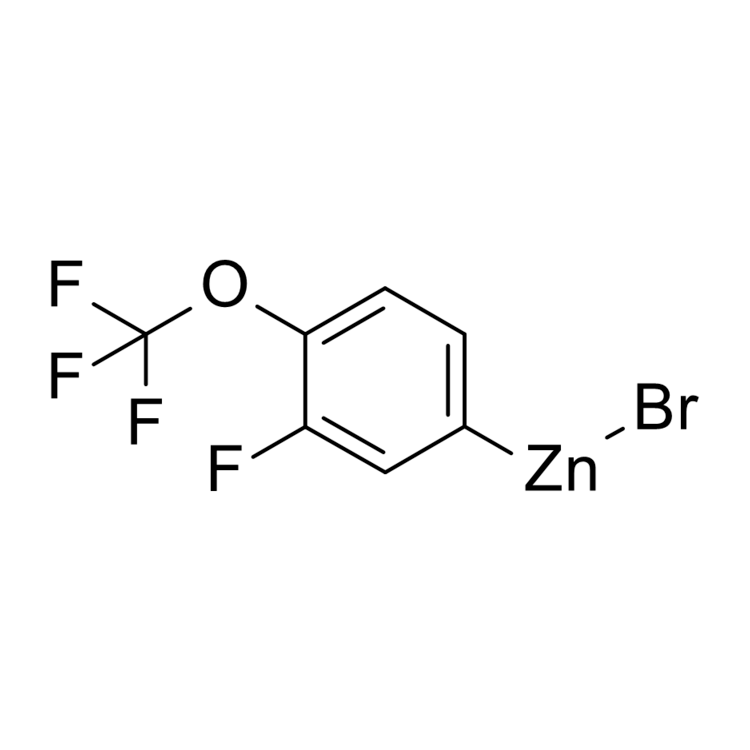 [3-Fluoro-4-(trifluoromethoxy)phenyl]zinc bromide, 0.5 M in THF