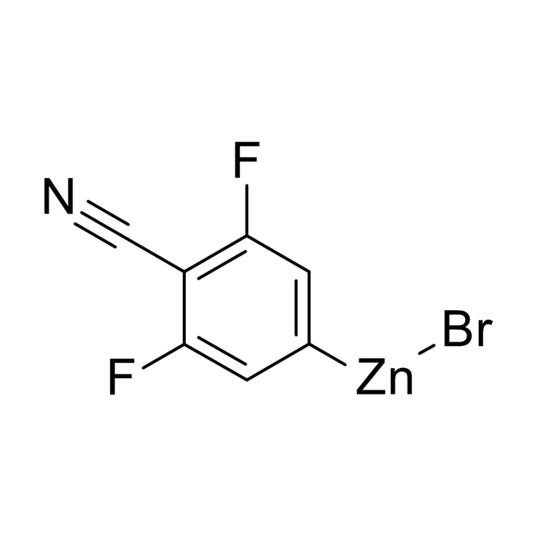 (4-Cyano-3,5-difluorophenyl)zinc bromide, 0.5 M in THF