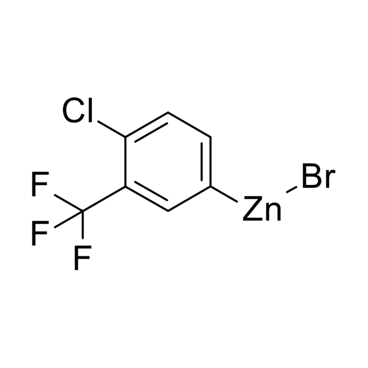 [4-Chloro-3-(trifluoromethyl)phenyl]zinc bromide, 0.5 M in THF
