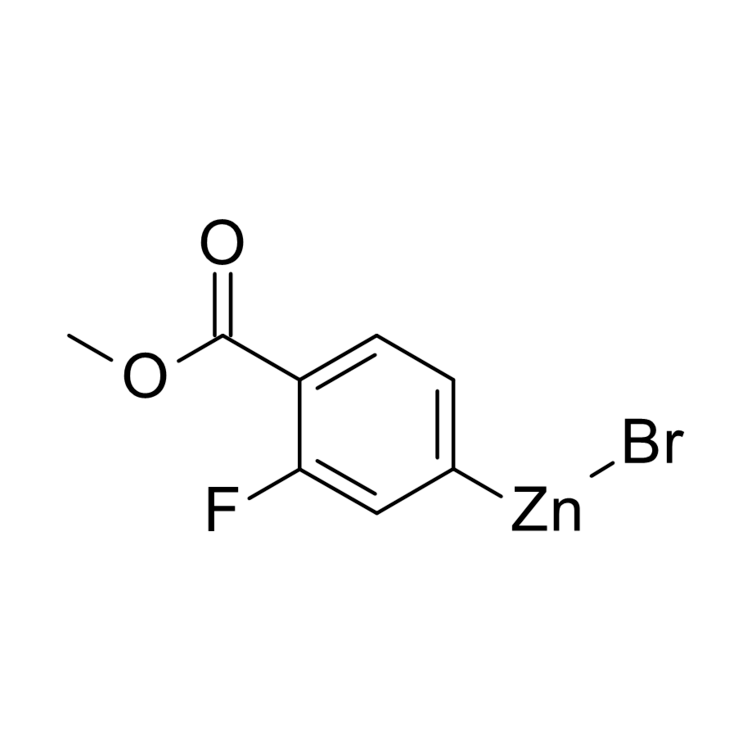 (3-Fluoro-4-methoxycarbonylphenyl)zinc bromide, 0.5 M in THF