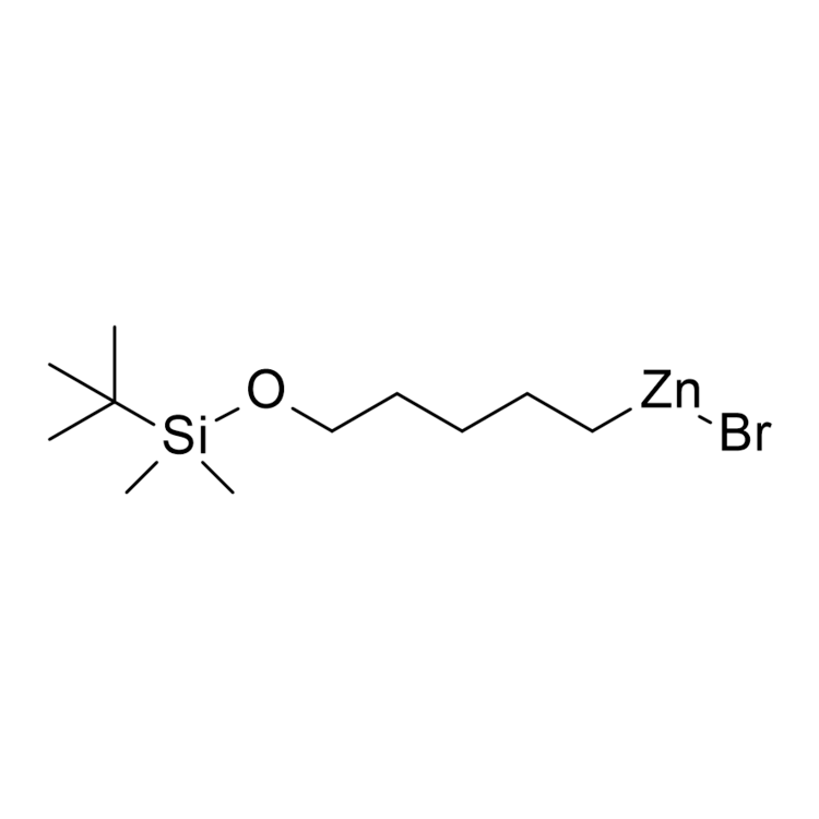 [5-[tert-butyl(dimethyl)silyl]oxypentyl]zinc bromide, 0.50 M in THF