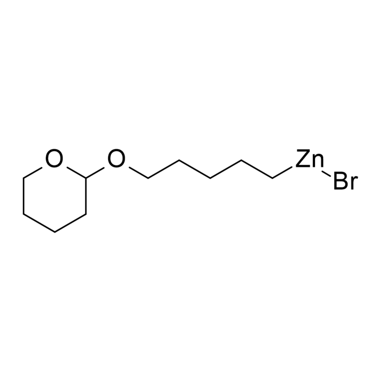 (5-Tetrahydropyran-2-yloxypentyl)zinc bromide, 0.50 M in THF