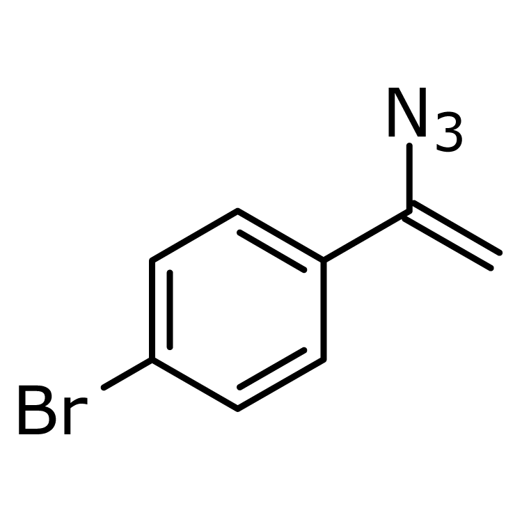 Structure of 89108-50-9 | 1-(1-Azidoethenyl)-4-bromobenzene