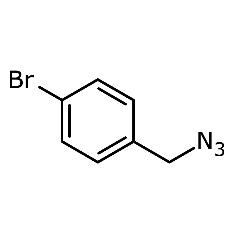 Structure of 107047-10-9 | 1-(Azidomethyl)-4-bromobenzene