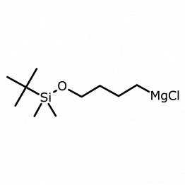 Structure of 134588-97-9 | 4-(tert-Butyldimethylsiloxy)butylmagnesium chloride, 0.50 M in THF