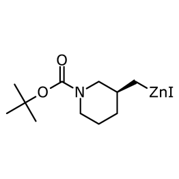 Structure of 2135683-35-9 | [(3S)-1-tert-Butoxycarbonyl-3-piperidyl]methylzinc iodide, 0.5M in THF